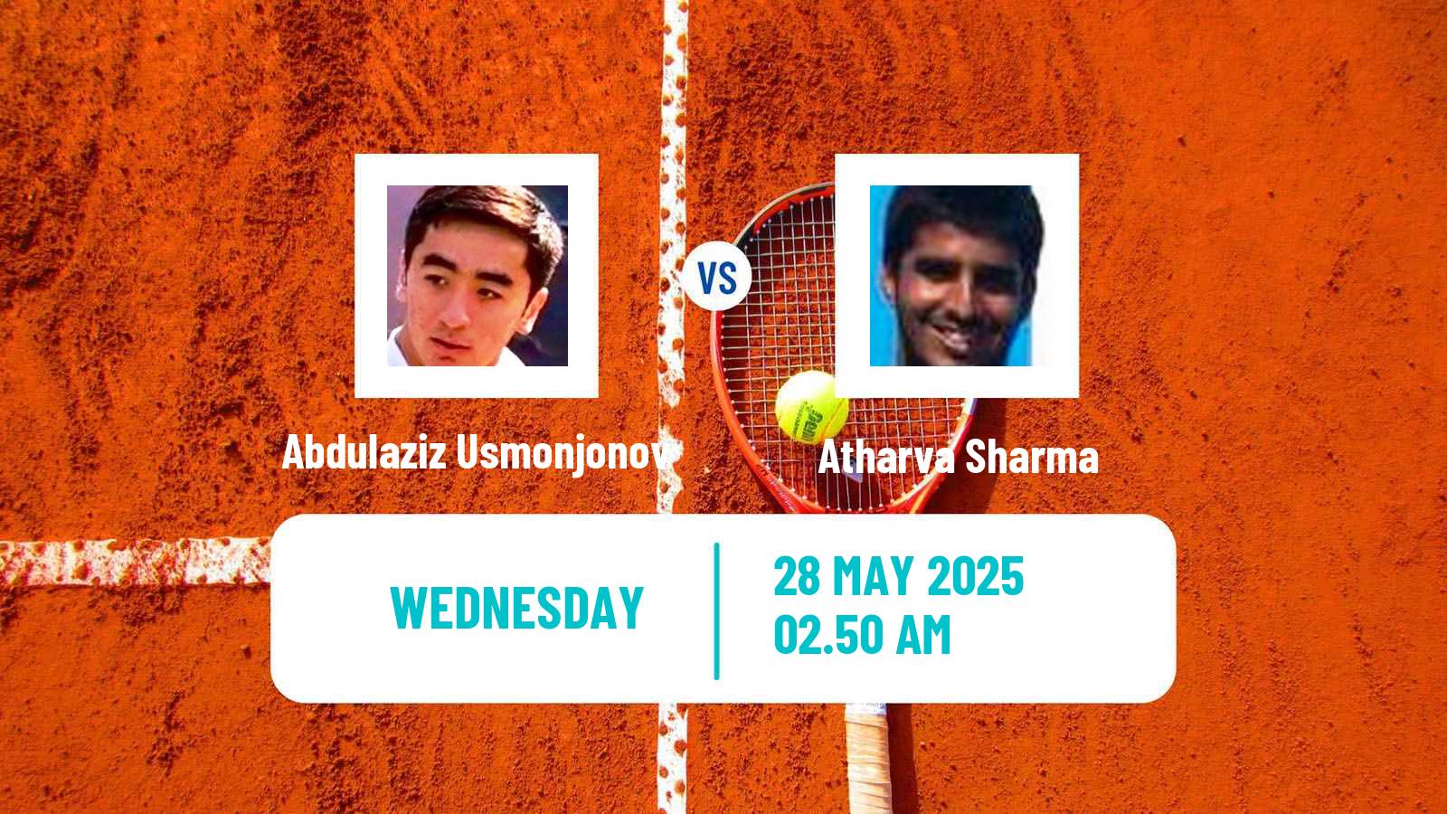 Tennis ITF M15 Tashkent 2 Men Abdulaziz Usmonjonov - Atharva Sharma