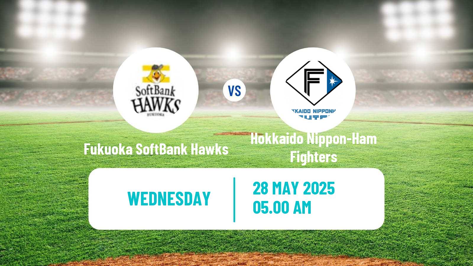Baseball NPB Fukuoka SoftBank Hawks - Hokkaido Nippon-Ham Fighters