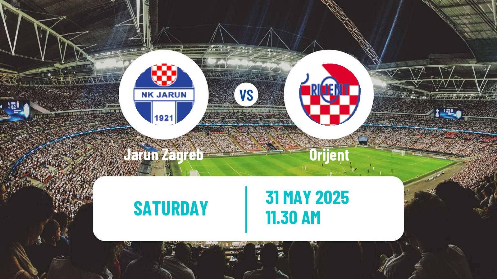 Soccer Croatian Prva NL Jarun Zagreb - Orijent