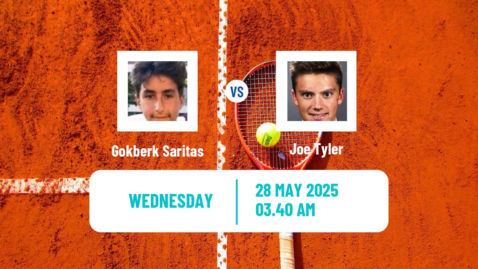 Tennis ITF M15 Kayseri Men Gokberk Saritas - Joe Tyler