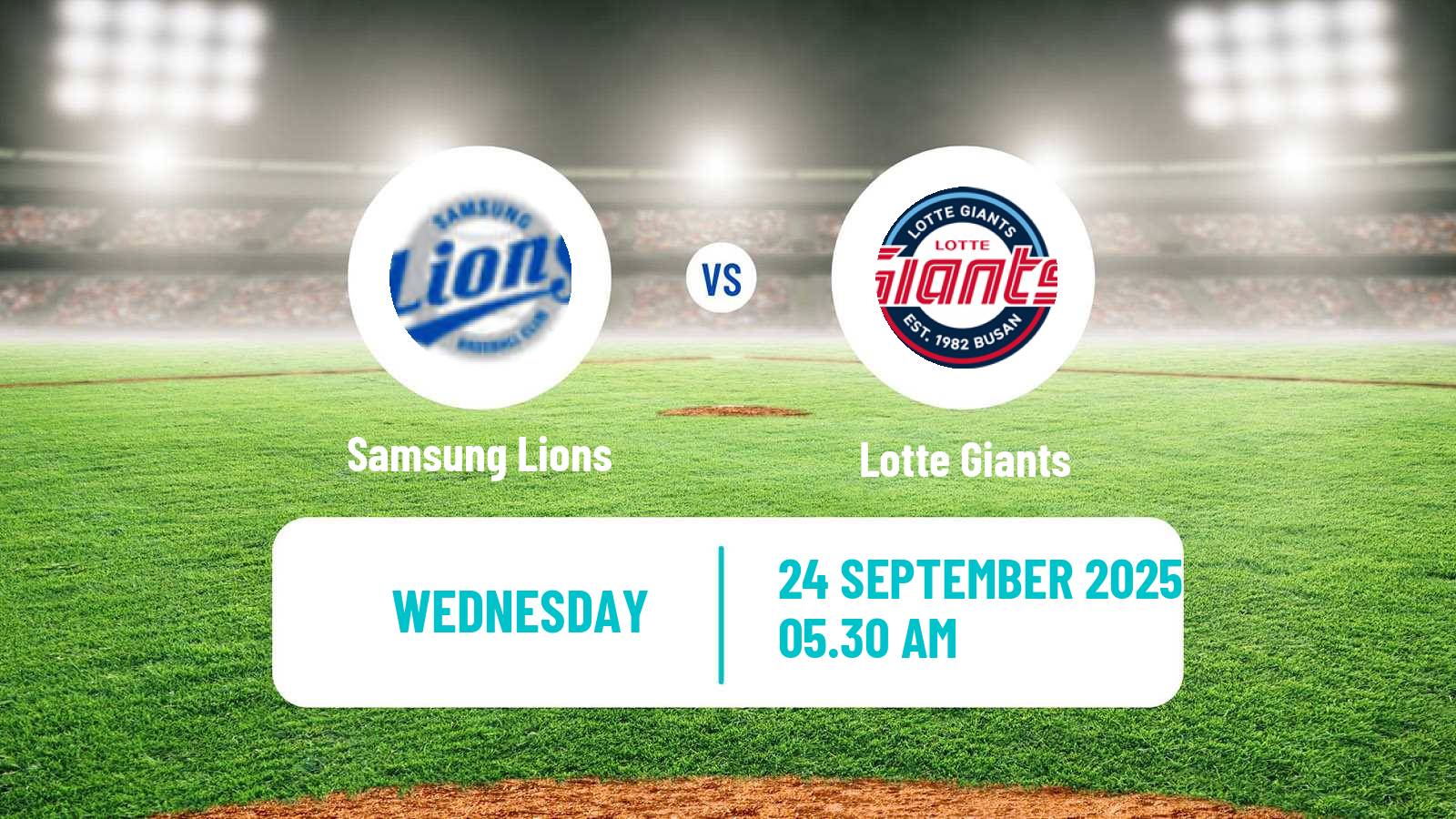 Baseball KBO Samsung Lions - Lotte Giants