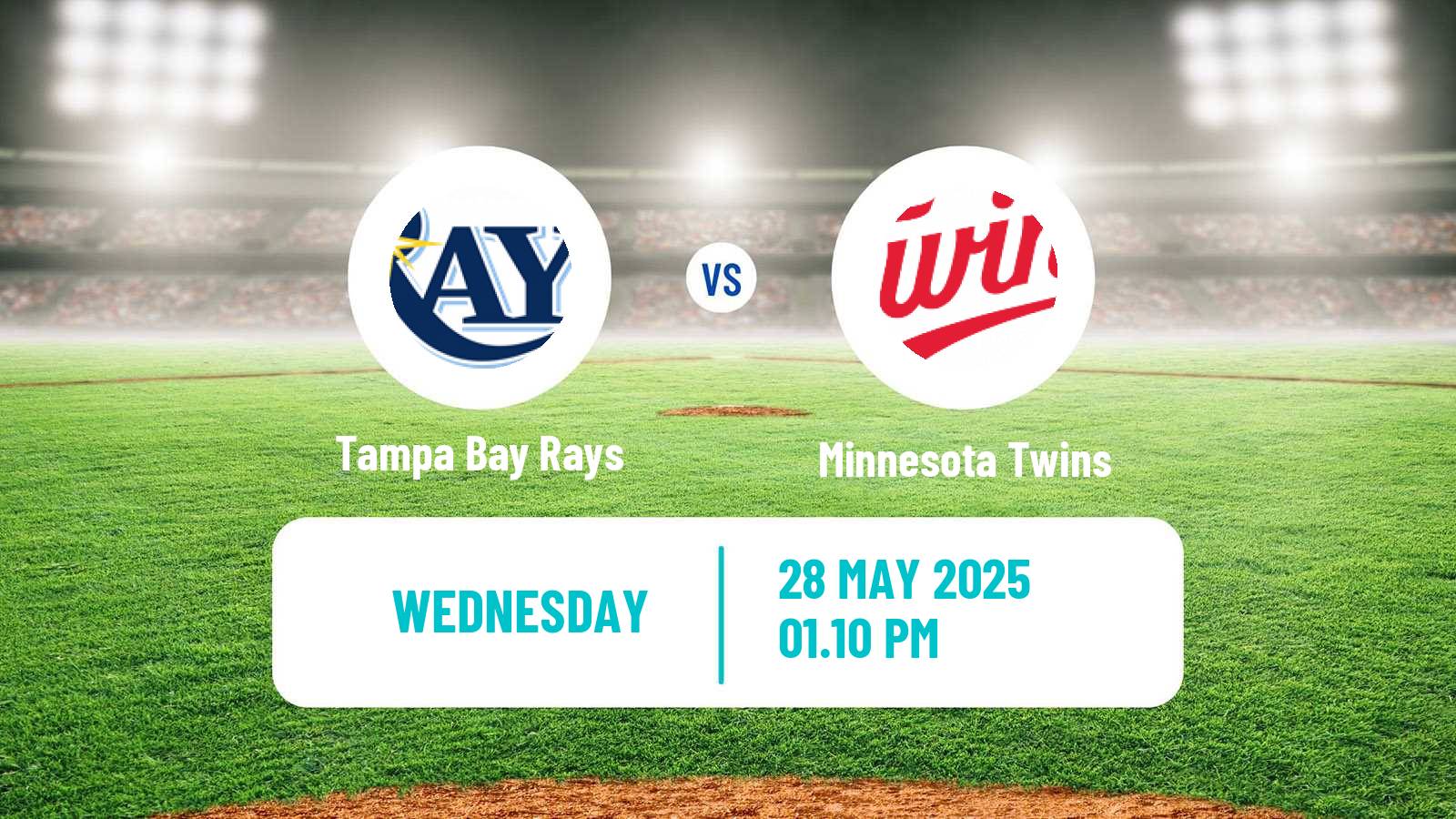 Baseball MLB Tampa Bay Rays - Minnesota Twins