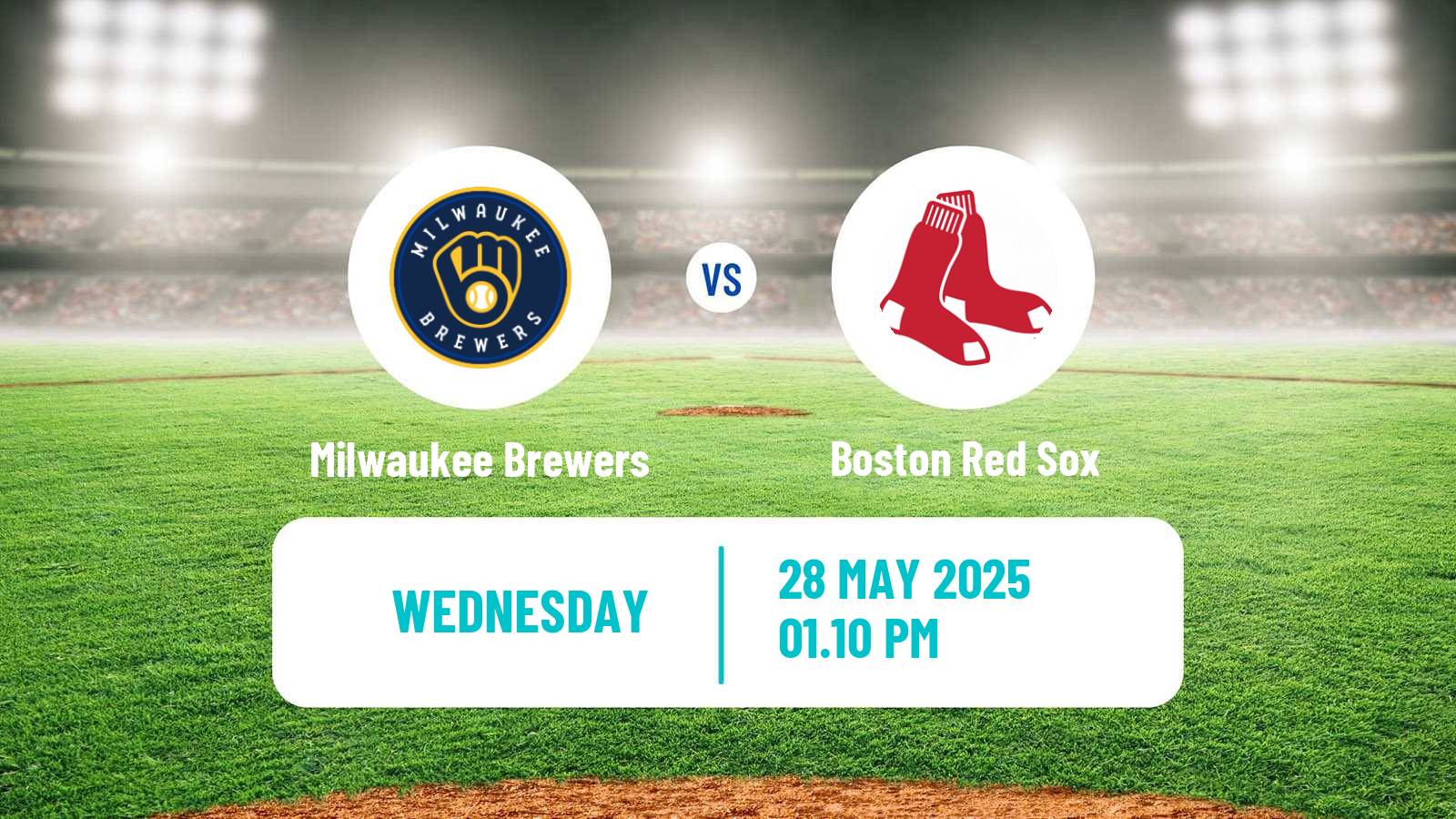 Baseball MLB Milwaukee Brewers - Boston Red Sox