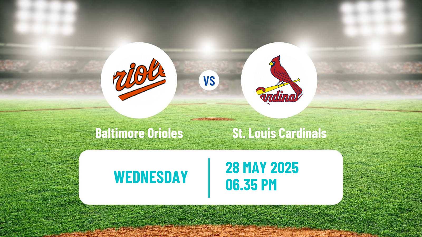 Baseball MLB Baltimore Orioles - St. Louis Cardinals
