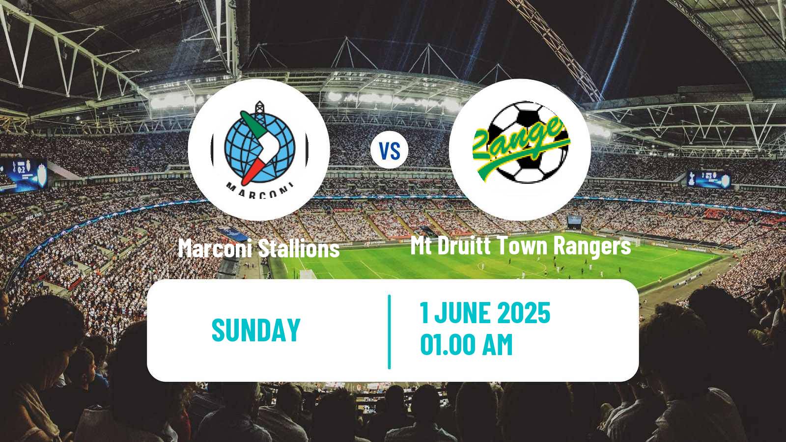 Soccer Australian NPL NSW Marconi Stallions - Mt Druitt Town Rangers