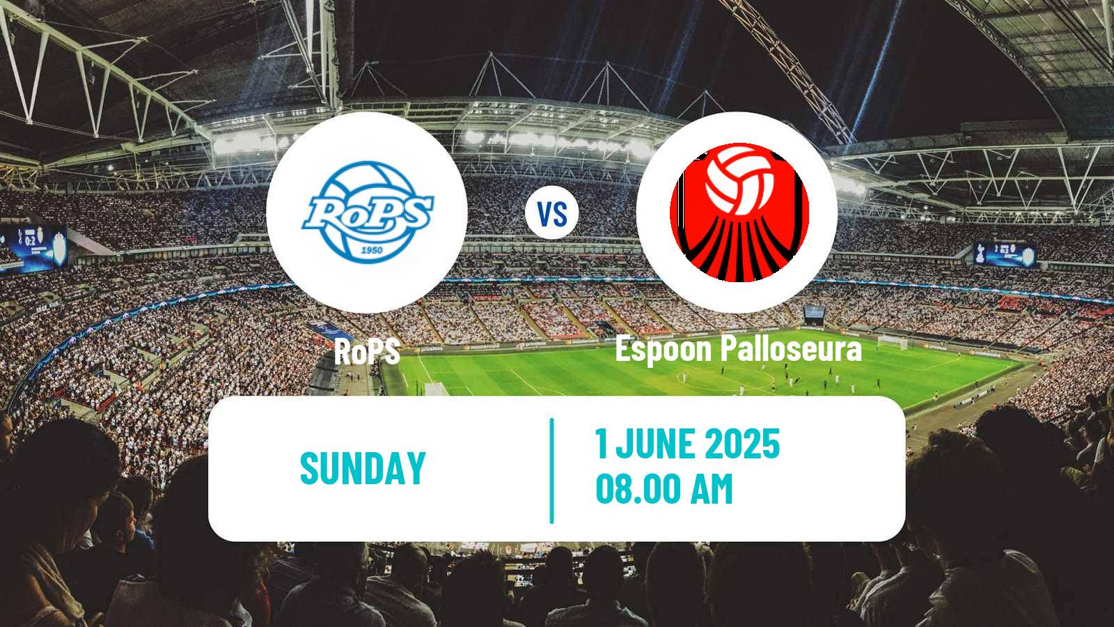 Soccer Finnish Ykkonen RoPS - Espoon Palloseura