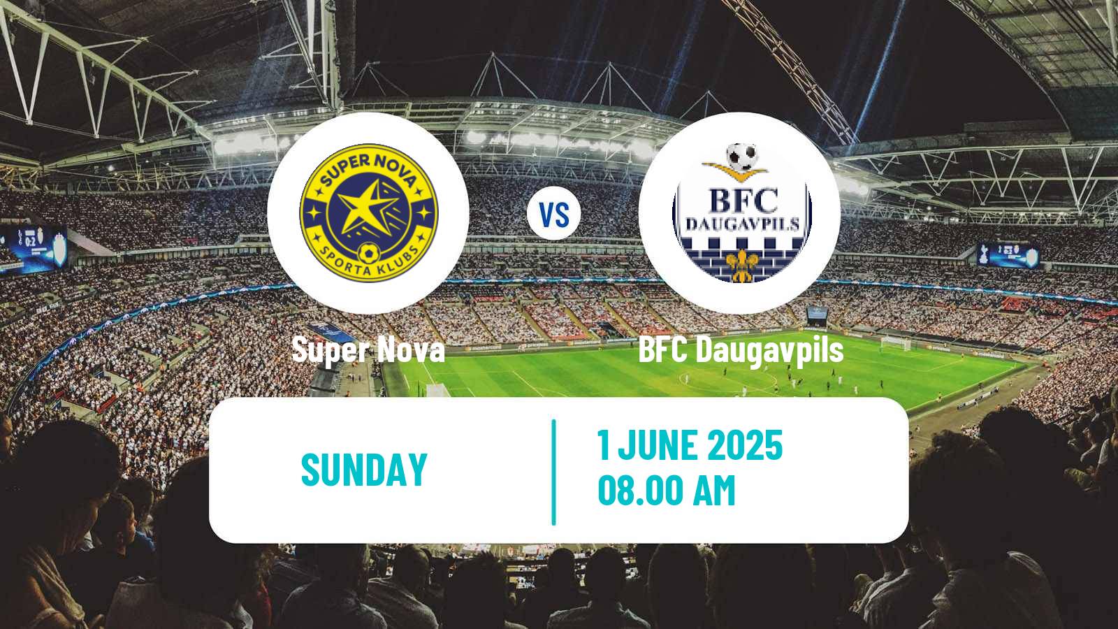 Soccer Latvian Virsliga Super Nova - BFC Daugavpils