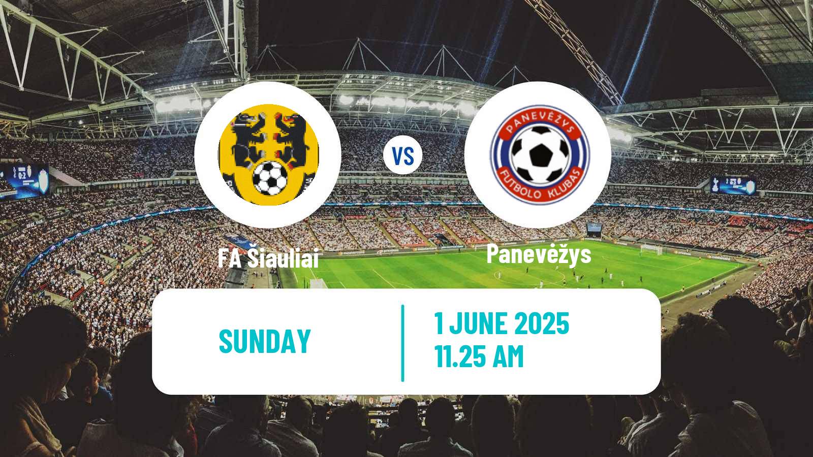 Soccer Lithuanian A Lyga FA Šiauliai - Panevėžys