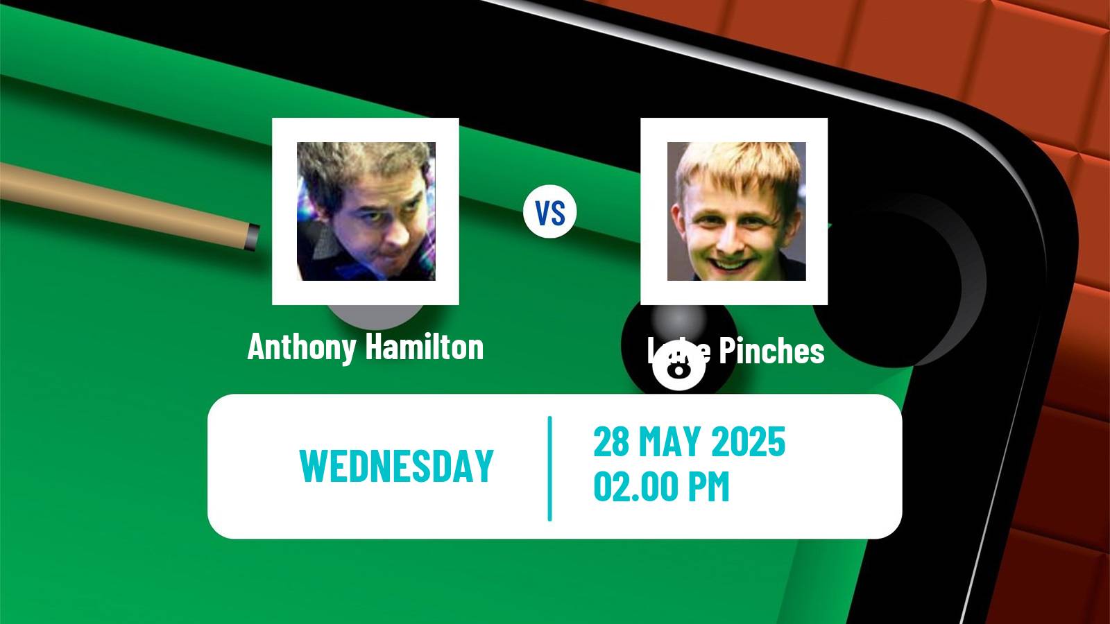 Snooker Qualifying School 2 Anthony Hamilton - Luke Pinches