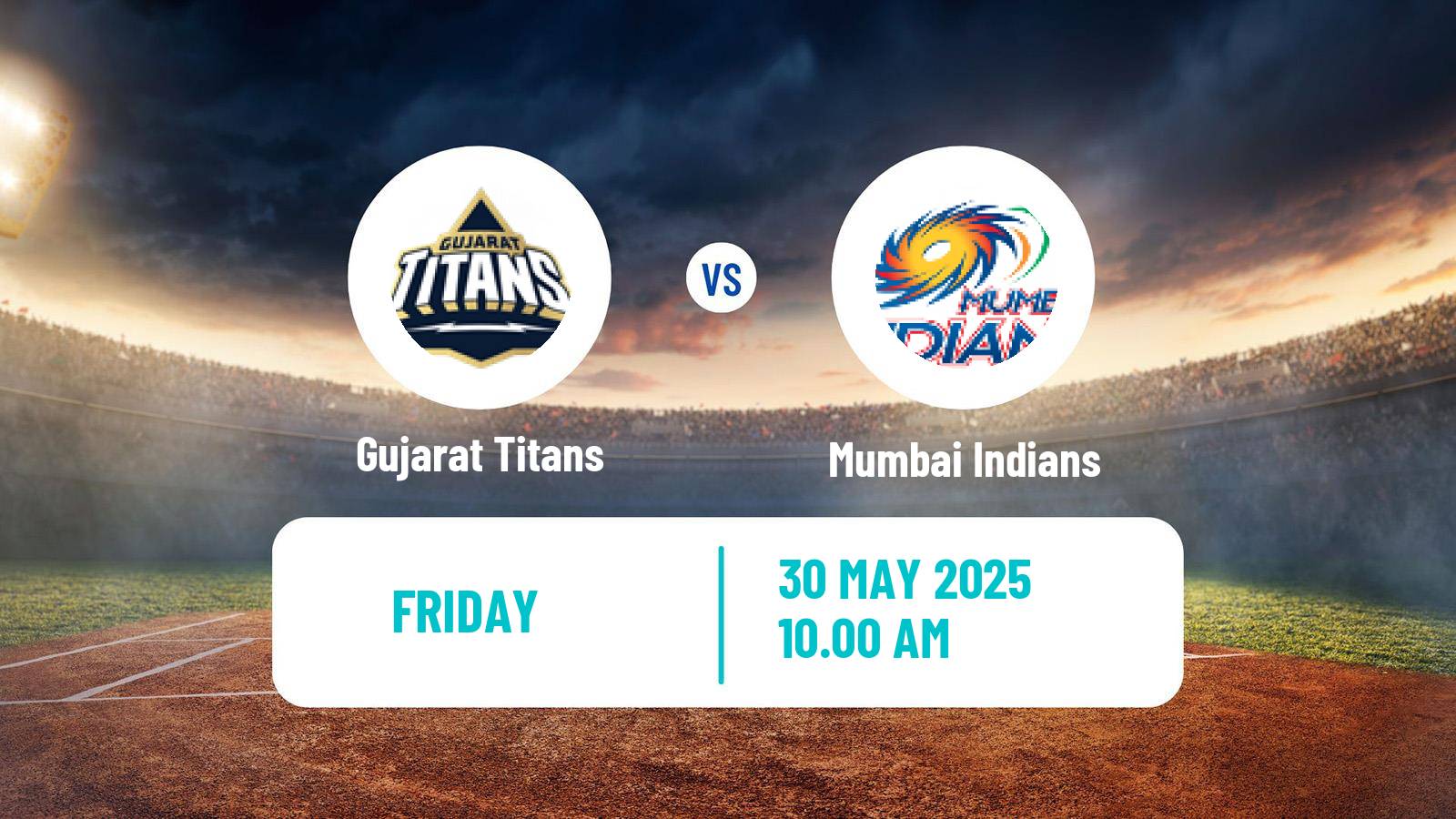 Cricket Indian Premier League Cricket Gujarat Titans - Mumbai Indians