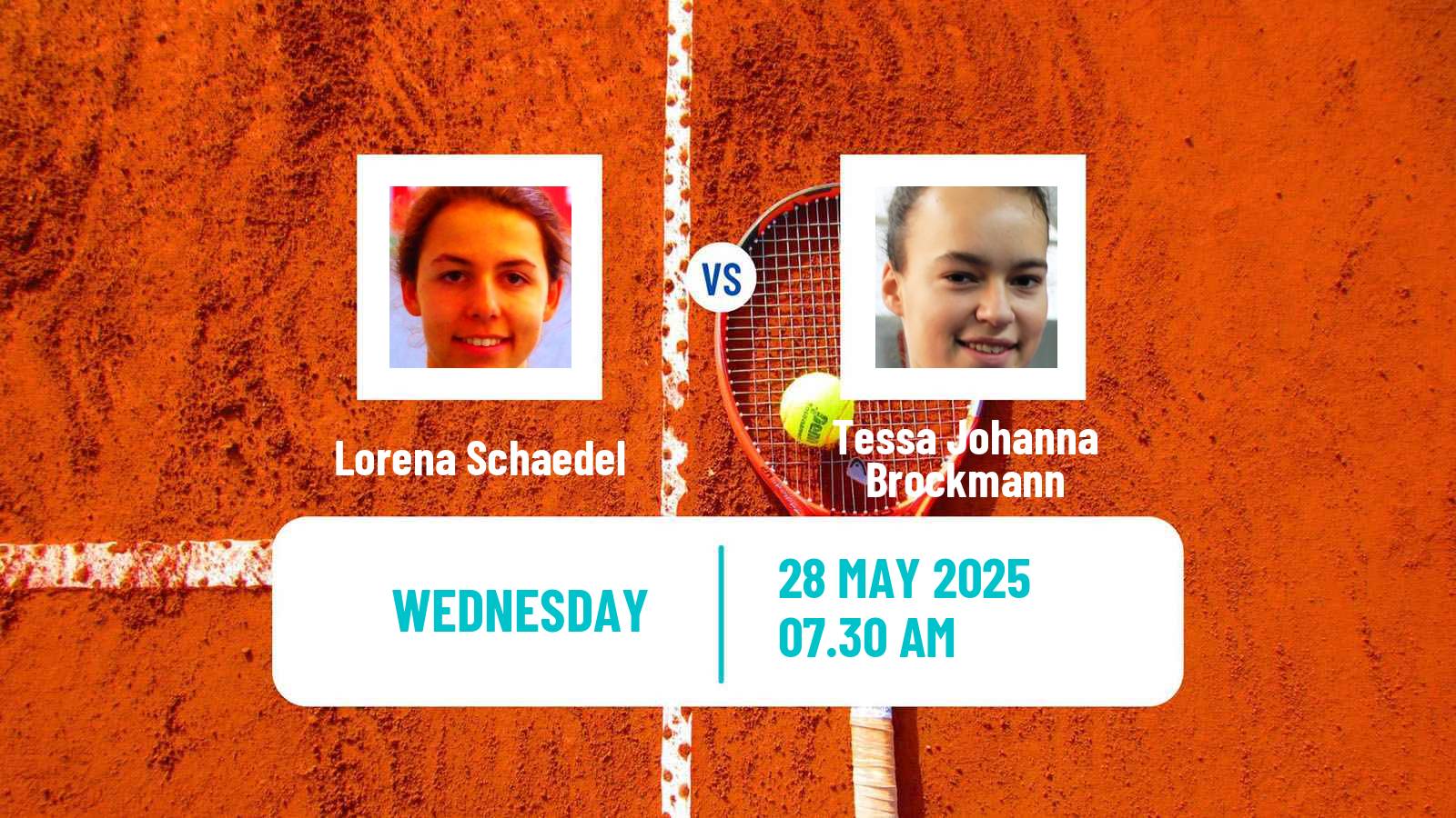 Tennis ITF W15 Merzig Women Lorena Schaedel - Tessa Johanna Brockmann