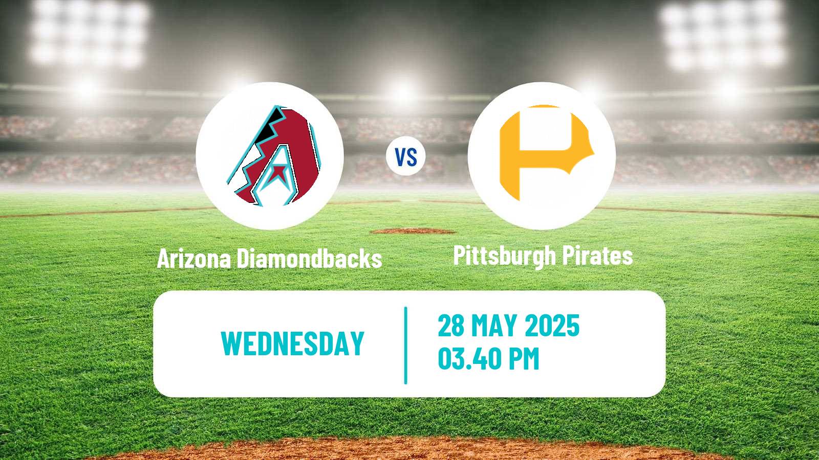 Baseball MLB Arizona Diamondbacks - Pittsburgh Pirates