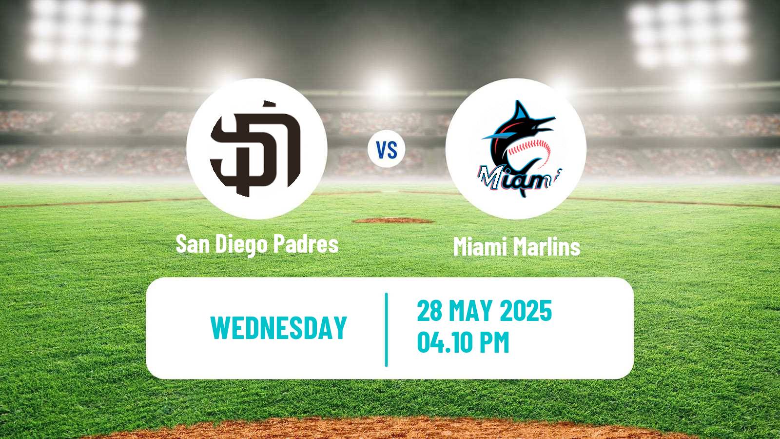 Baseball MLB San Diego Padres - Miami Marlins