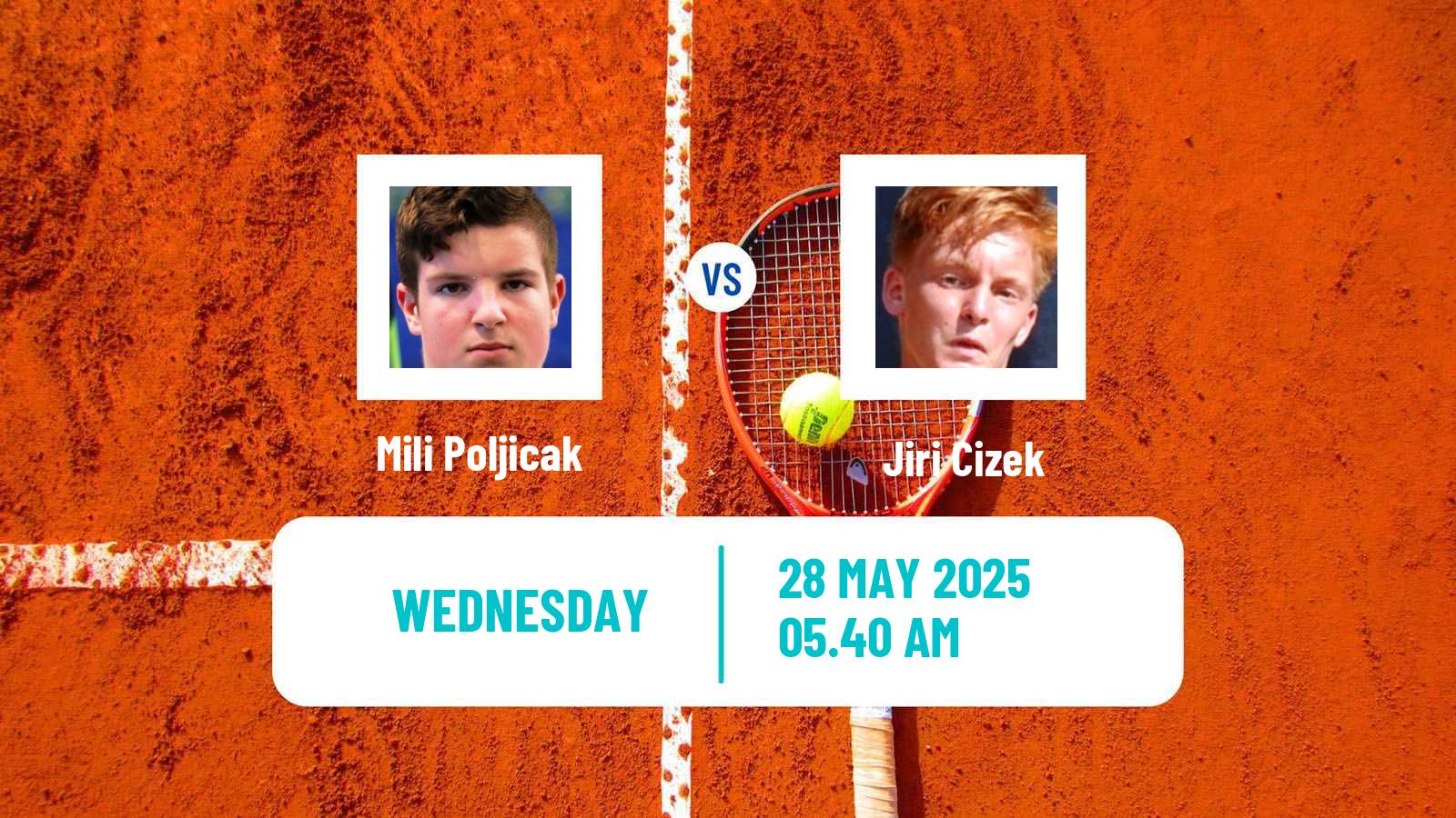 Tennis ITF M25 Bol 2 Men Mili Poljicak - Jiri Cizek