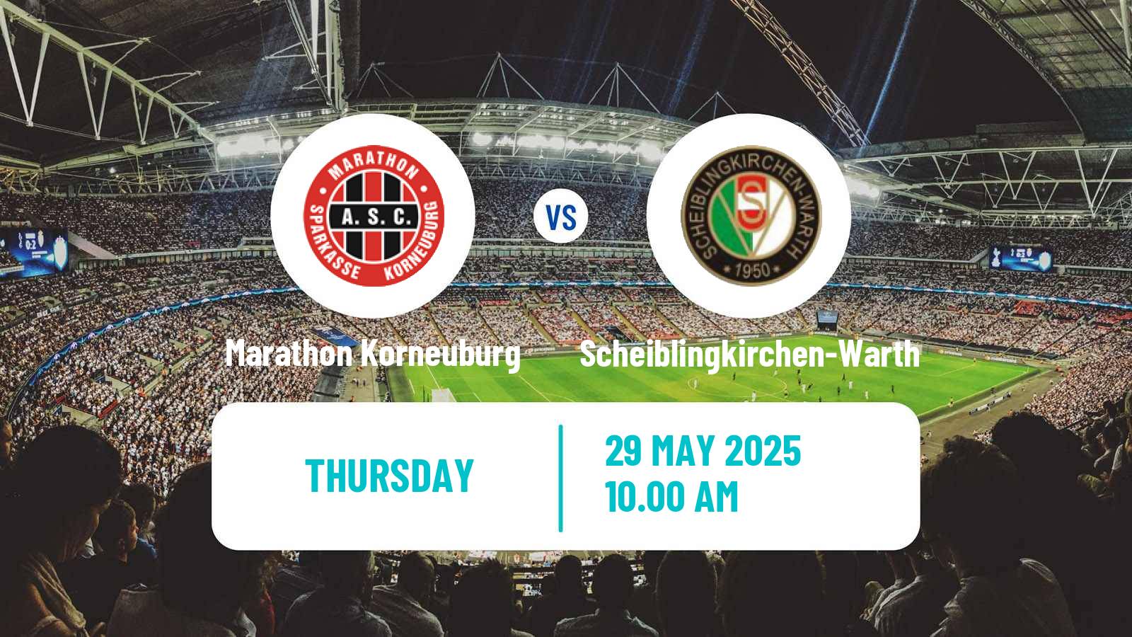 Soccer Austrian Landesliga Niederosterreich Marathon Korneuburg - Scheiblingkirchen-Warth