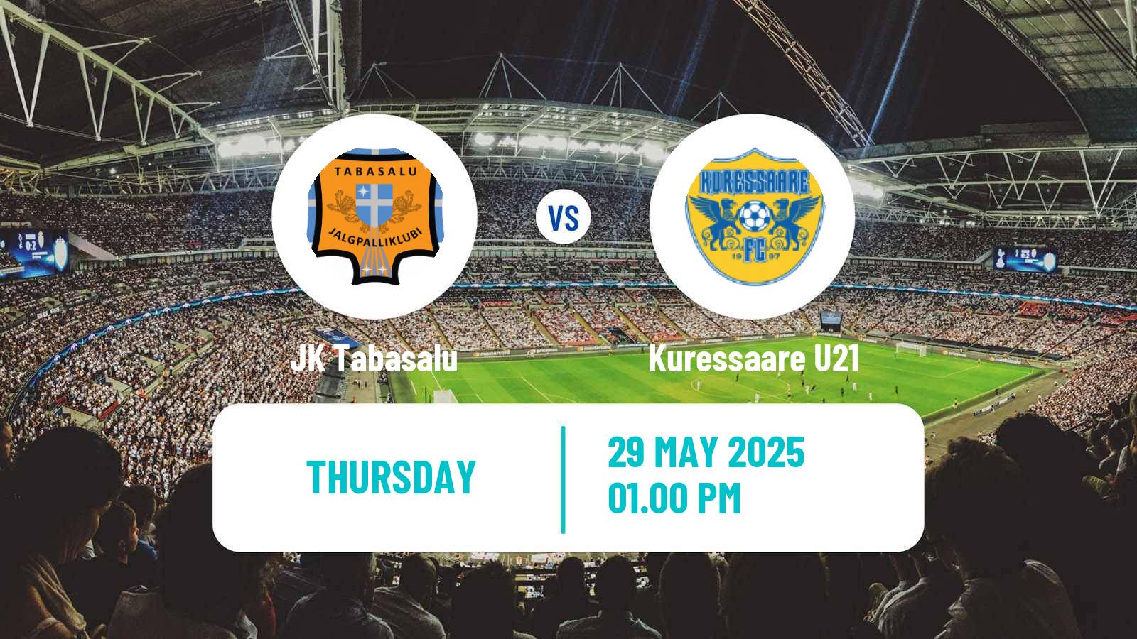 Soccer Estonian Esiliiga B Tabasalu - Kuressaare U21
