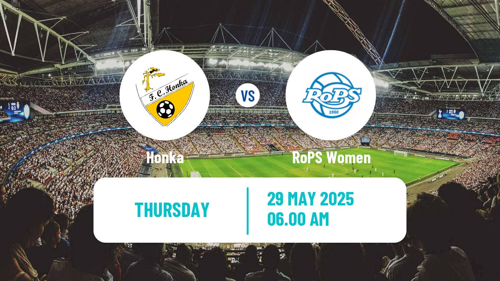 Soccer Finnish Ykkonen Women Honka - RoPS