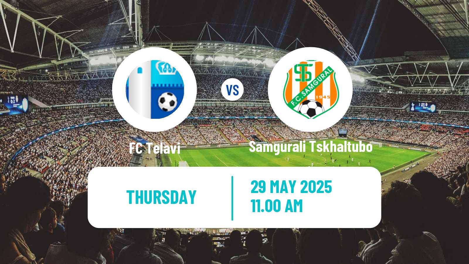 Soccer Georgian Erovnuli Liga Telavi - Samgurali Tskhaltubo
