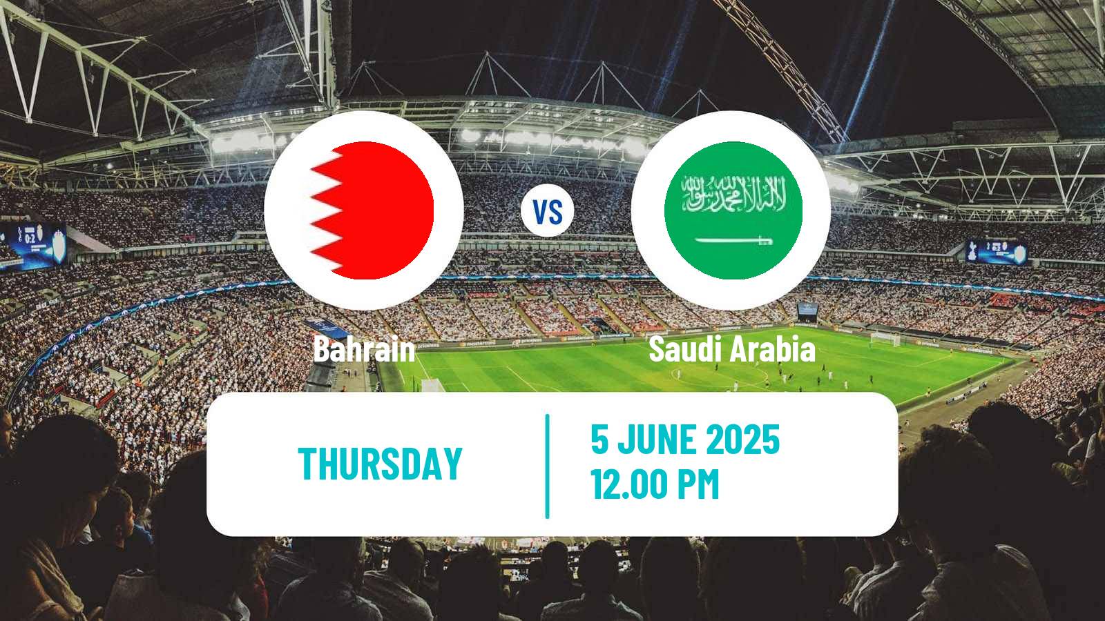 Soccer FIFA World Cup Bahrain - Saudi Arabia