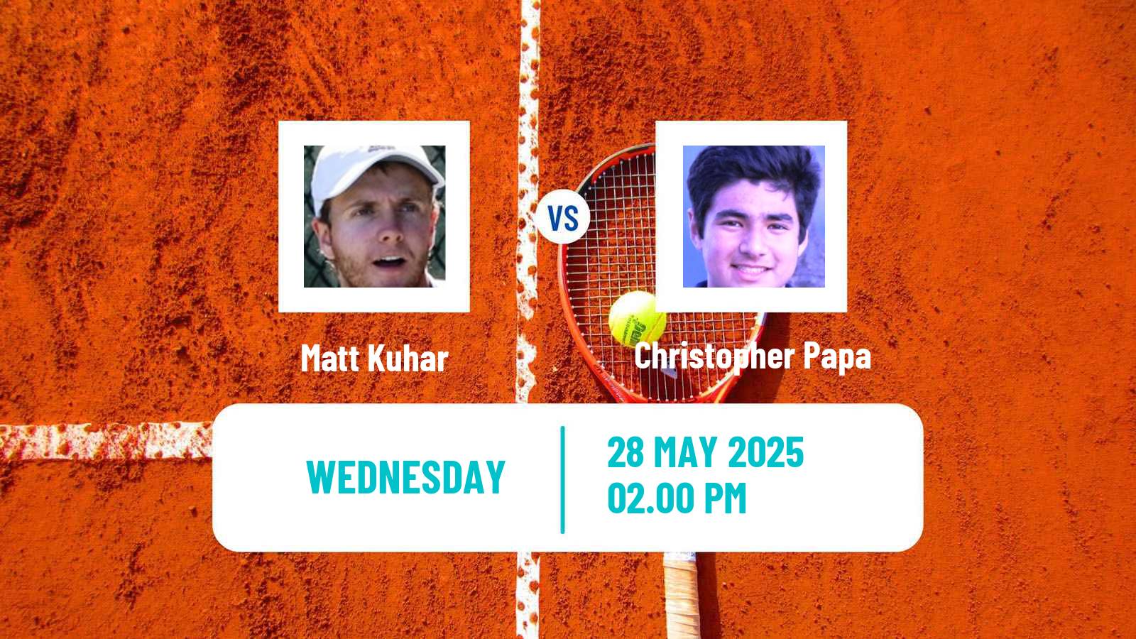 Tennis ITF M15 San Diego Ca Men Matt Kuhar - Christopher Papa