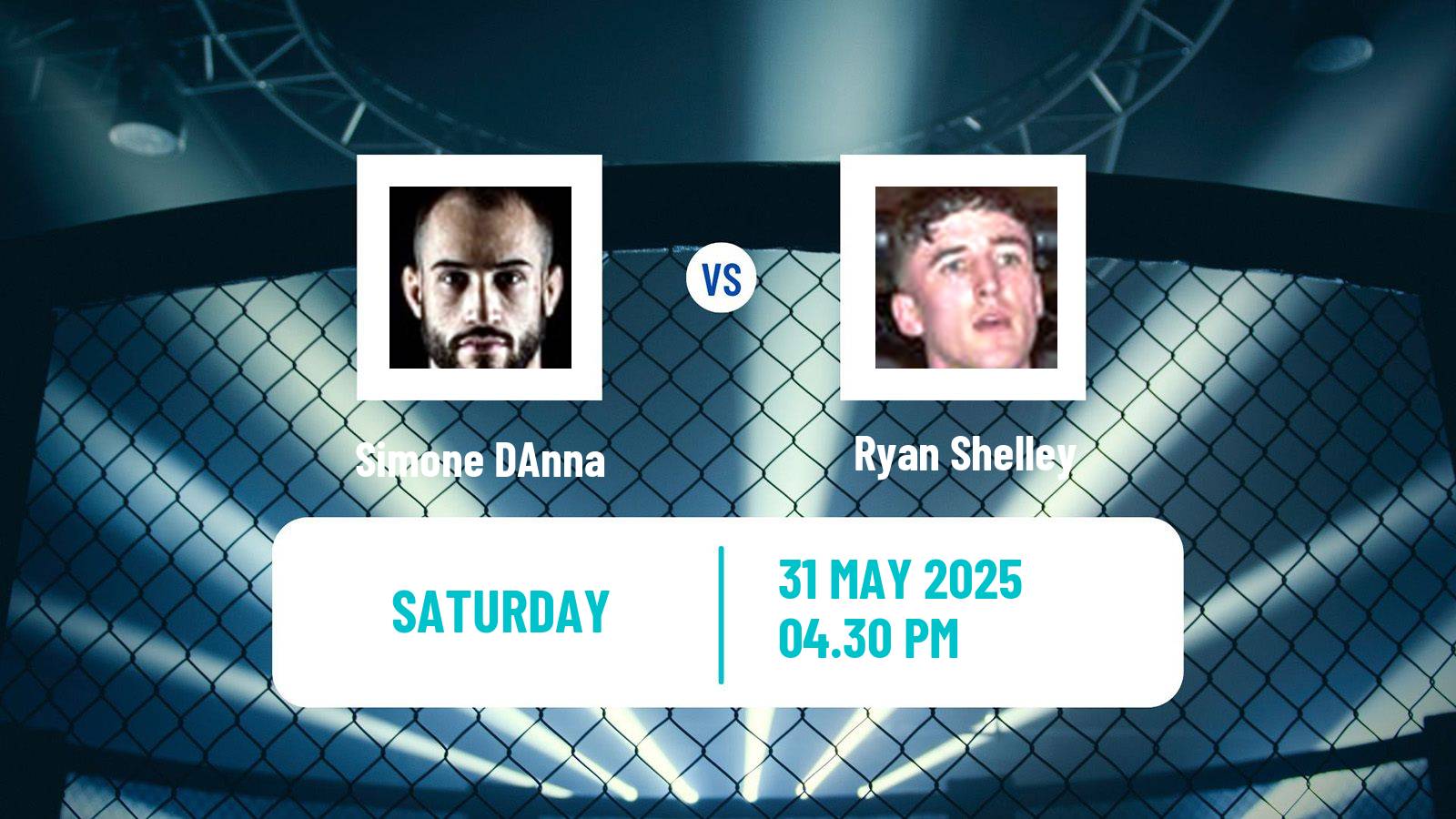 MMA Featherweight Cage Warriors Men Simone DAnna - Ryan Shelley