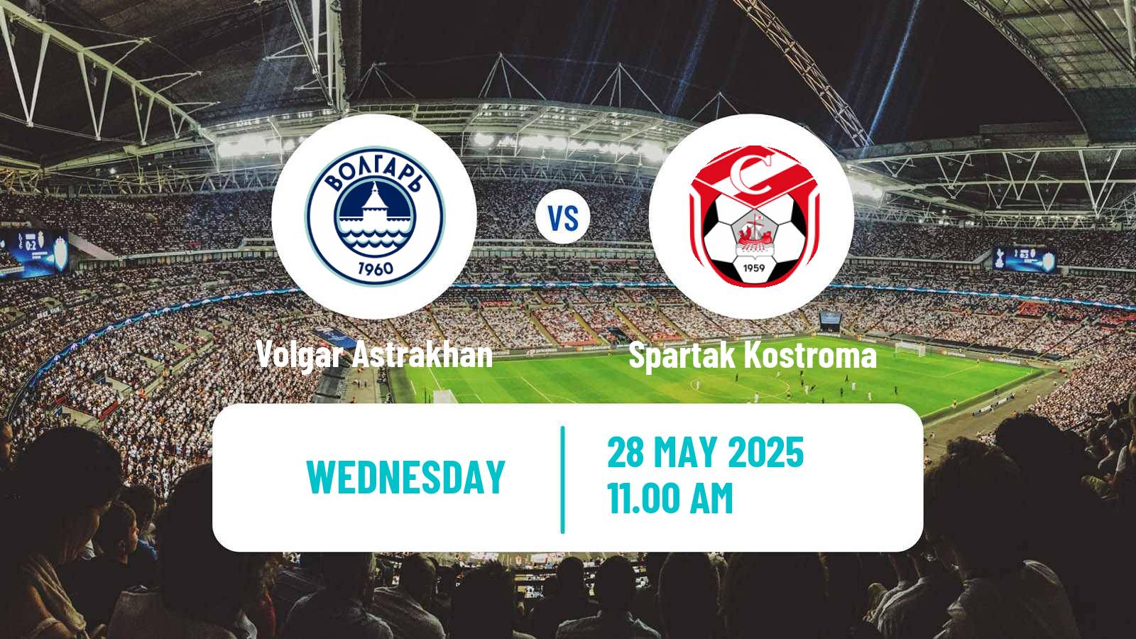 Soccer Russian FNL 2 Division A Gold Volgar Astrakhan - Spartak Kostroma