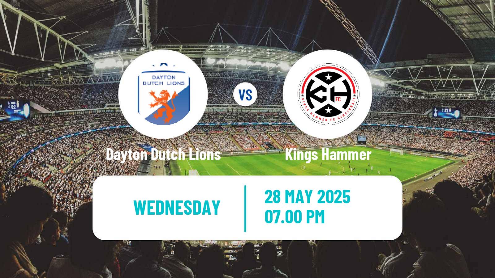 Soccer USL League Two Dayton Dutch Lions - Kings Hammer