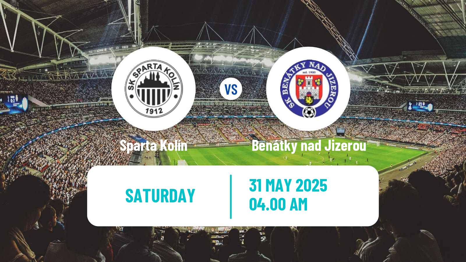 Soccer Czech CFL Group B Sparta Kolín - Benátky nad Jizerou