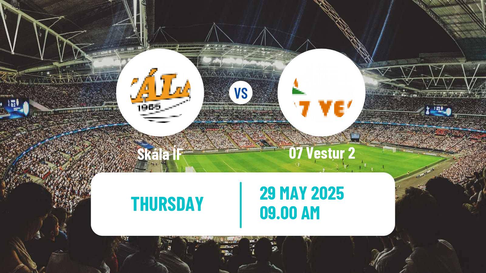Soccer Faroe Islands 1 Deild Skála ÍF - 07 Vestur 2