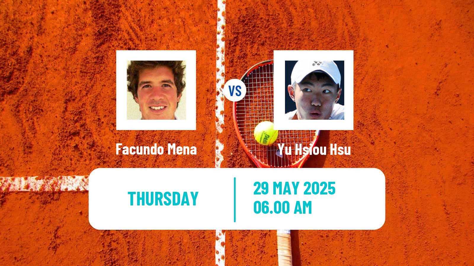 Tennis Vicenza Challenger Men Facundo Mena - Yu Hsiou Hsu
