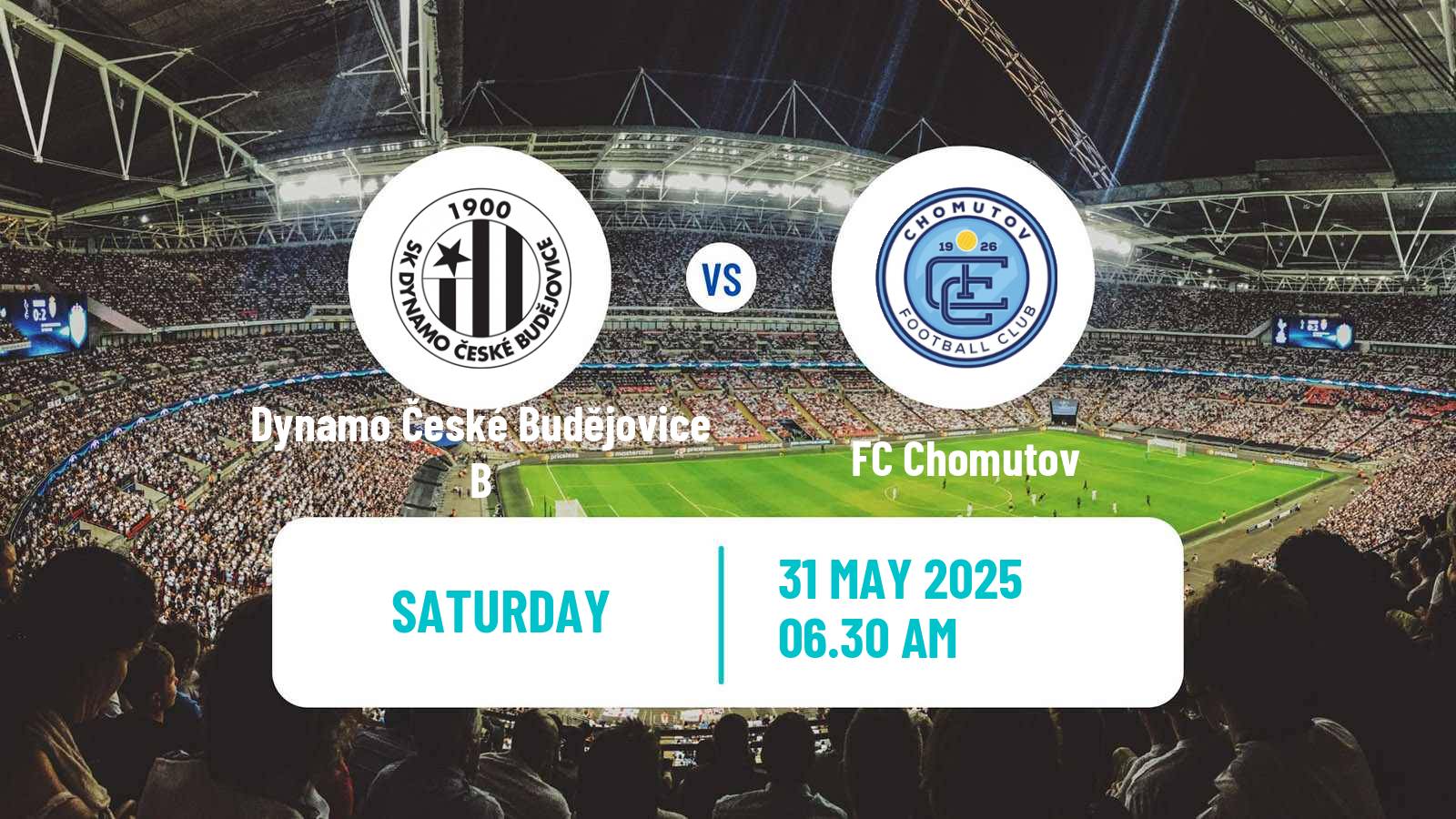 Soccer Czech CFL Group A Dynamo České Budějovice B - Chomutov