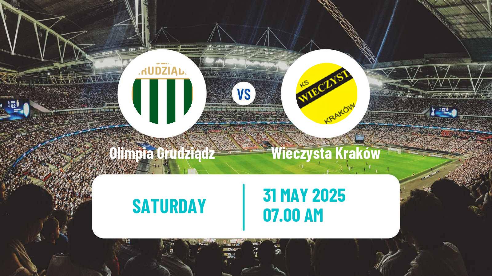 Soccer Polish Division 2 Olimpia Grudziądz - Wieczysta Kraków
