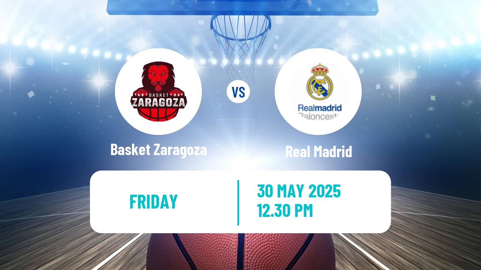 Basketball Spanish ACB League Basket Zaragoza - Real Madrid