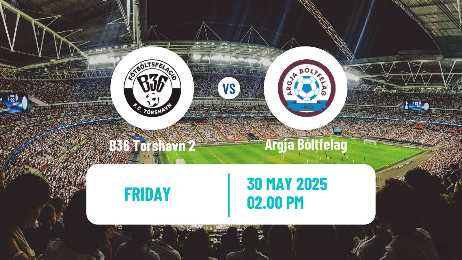 Soccer Faroe Islands 1 Deild B36 Torshavn 2 - Argja Bóltfelag
