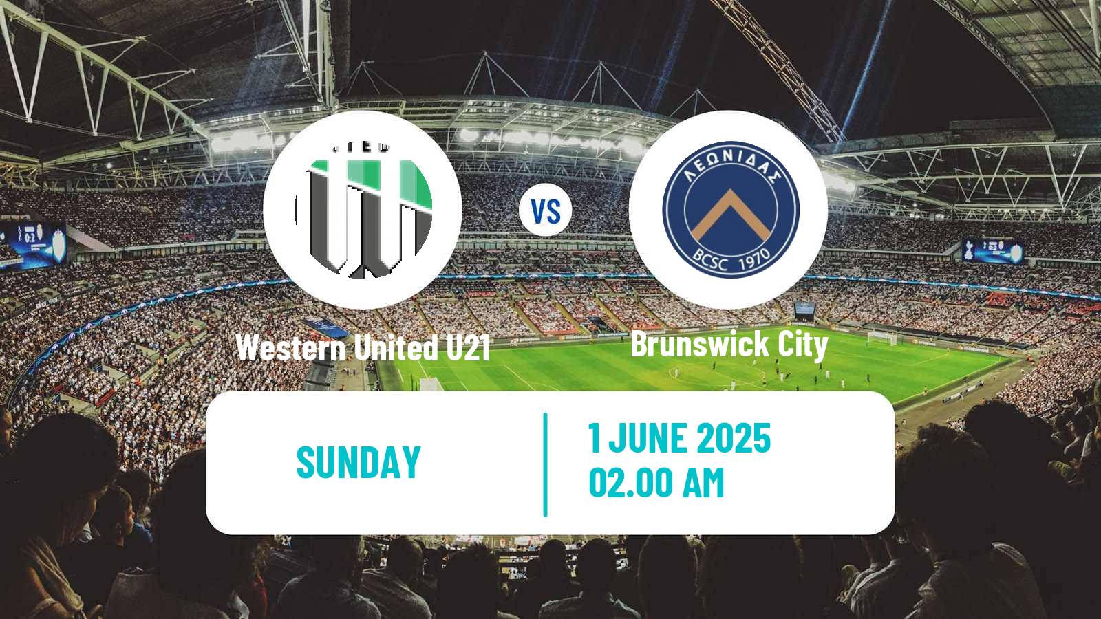 Soccer Australian Victoria Premier League Western United U21 - Brunswick City