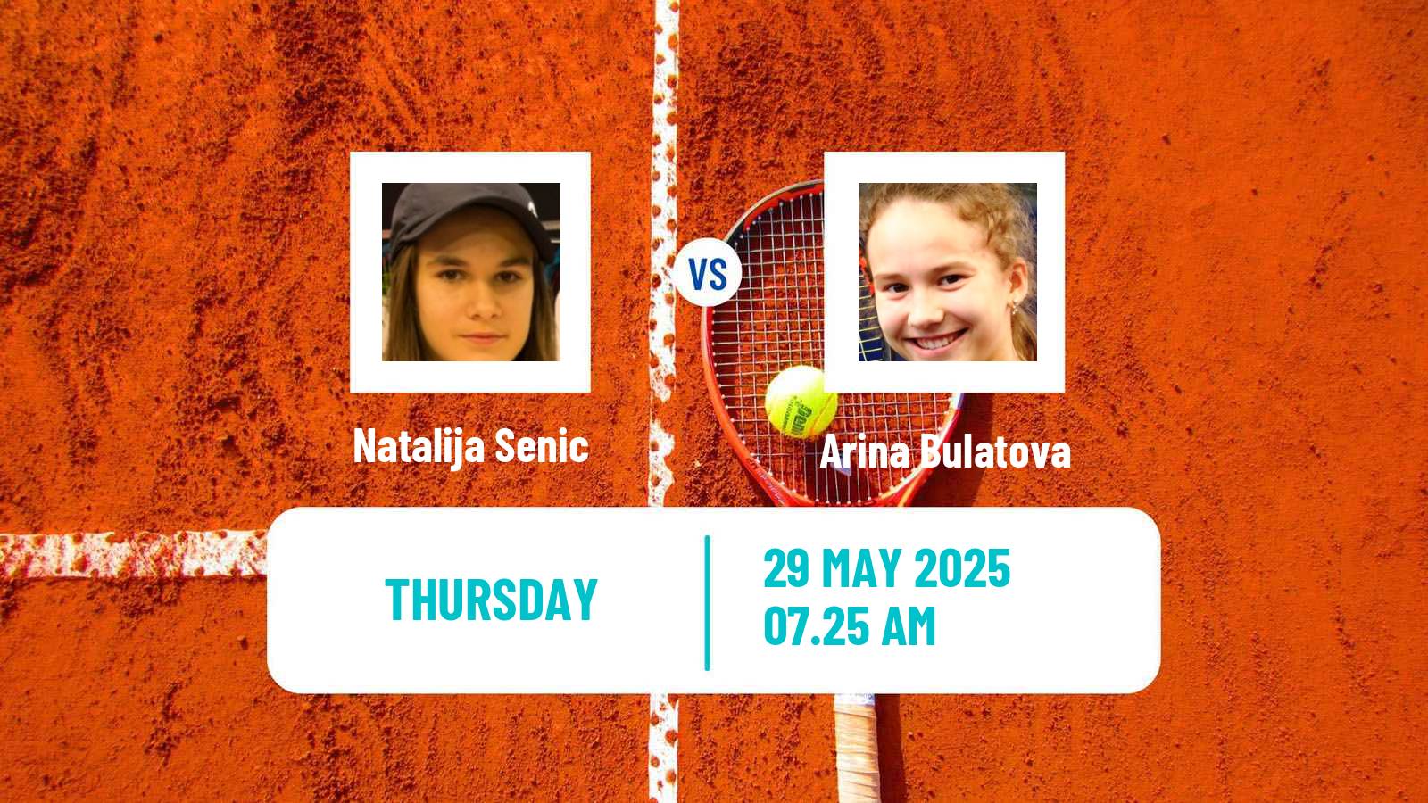 Tennis ITF W35 Kursumlijska Banja Women Natalija Senic - Arina Bulatova