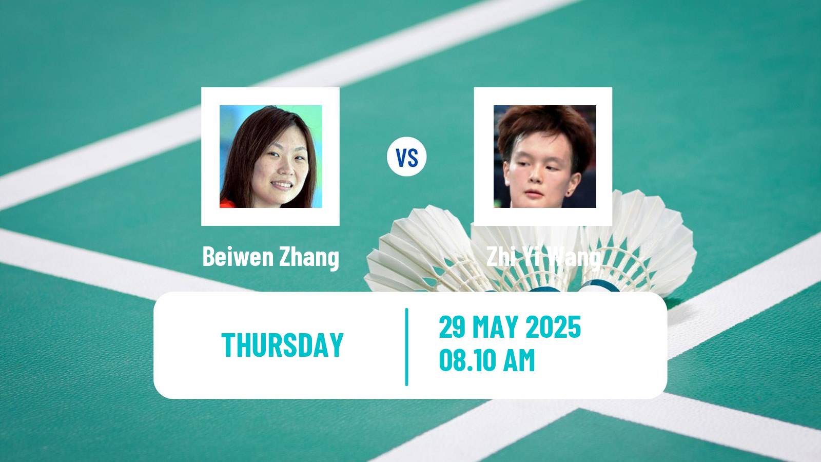 Badminton BWF World Tour Singapore Open Women Beiwen Zhang - Zhi Yi Wang