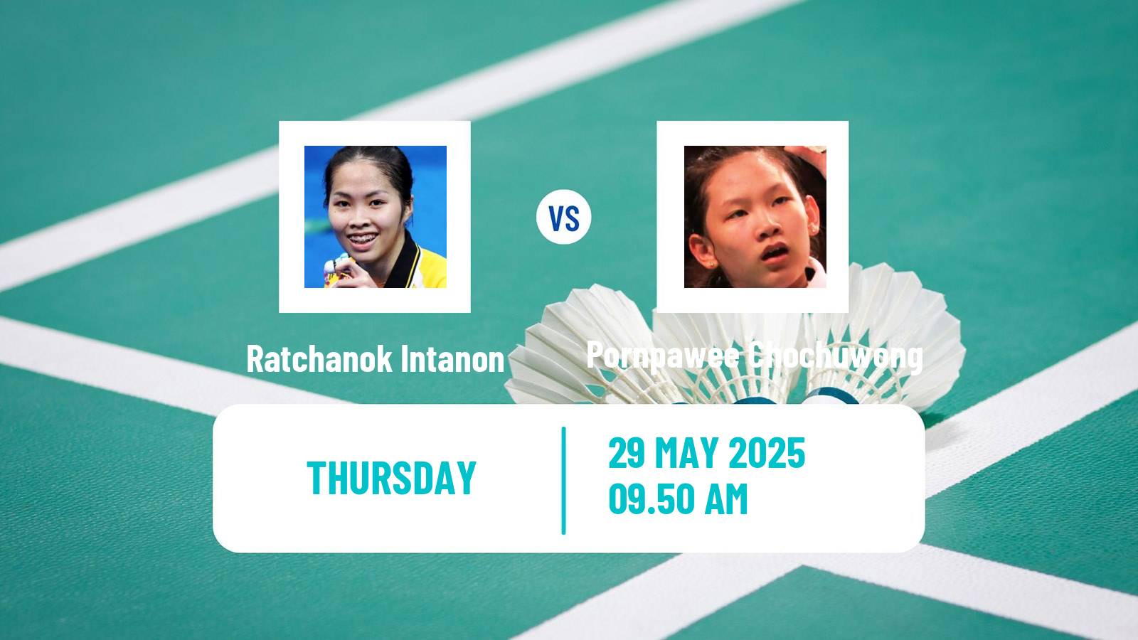 Badminton BWF World Tour Singapore Open Women Ratchanok Intanon - Pornpawee Chochuwong