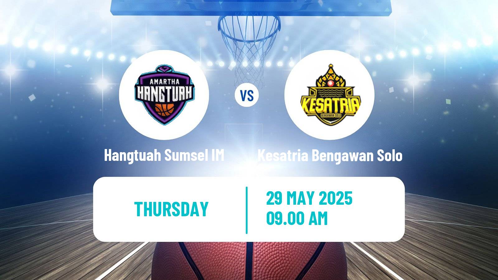 Basketball Indonesian IBL Hangtuah Sumsel IM - Kesatria Bengawan Solo