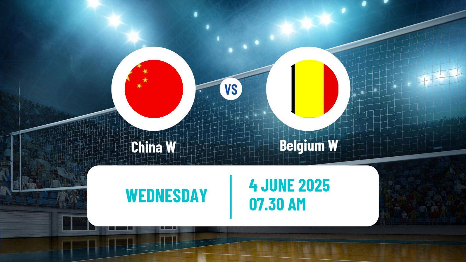 Volleyball Nations League Volleyball Women China W - Belgium W