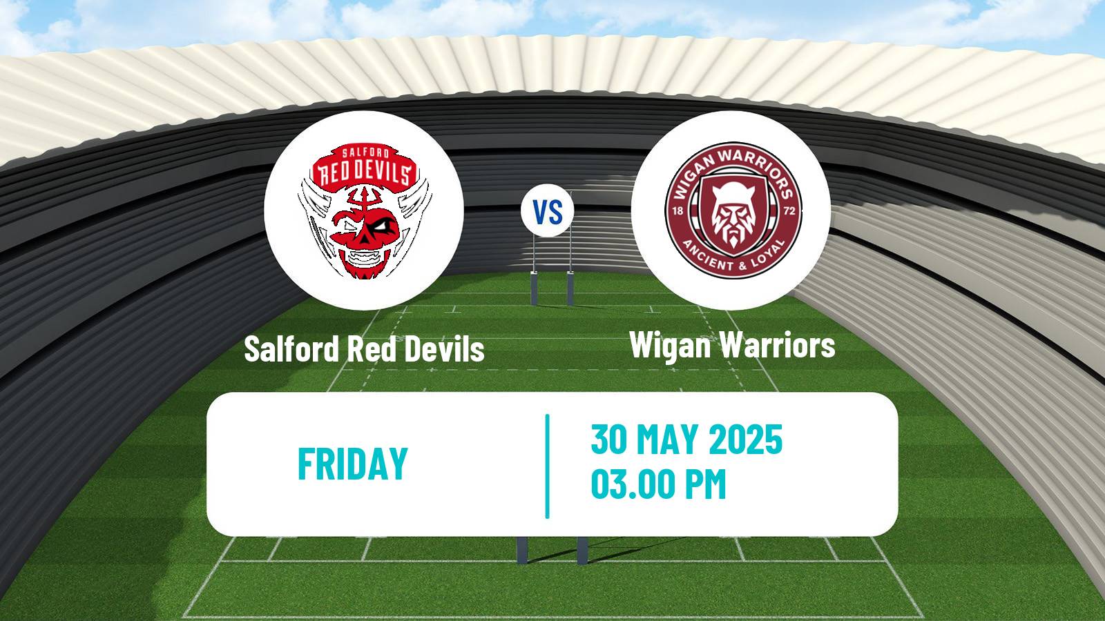 Rugby league Super League Rugby Salford Red Devils - Wigan Warriors