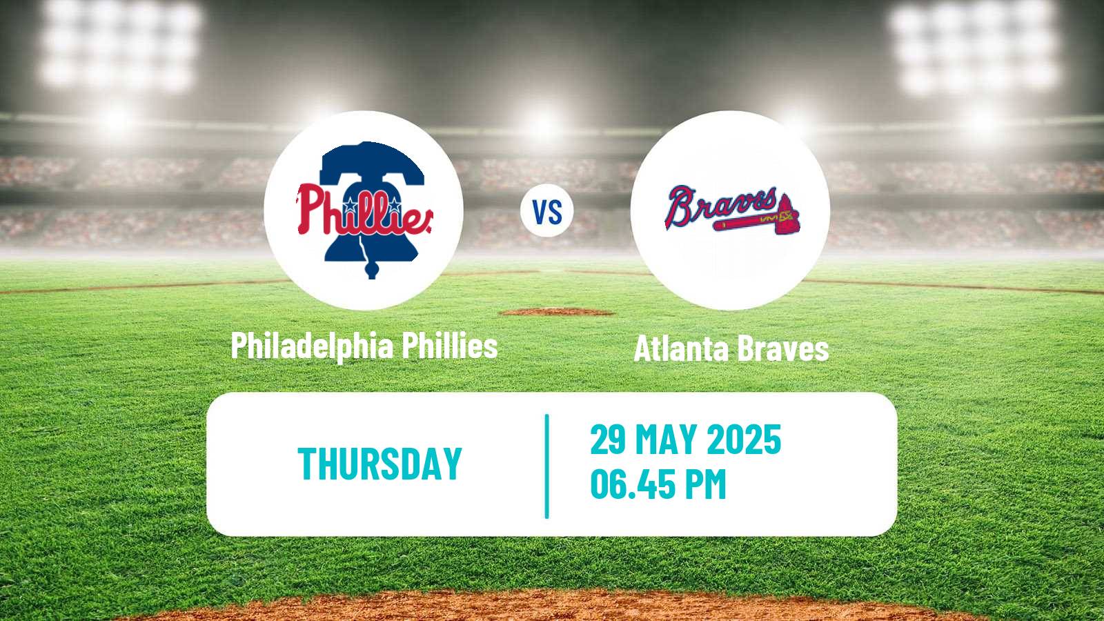 Baseball MLB Philadelphia Phillies - Atlanta Braves