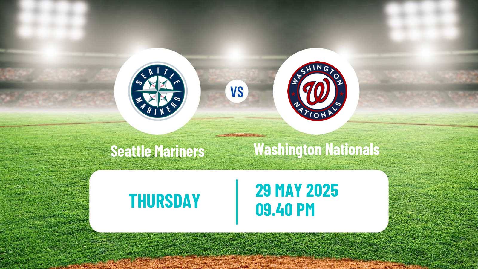 Baseball MLB Seattle Mariners - Washington Nationals