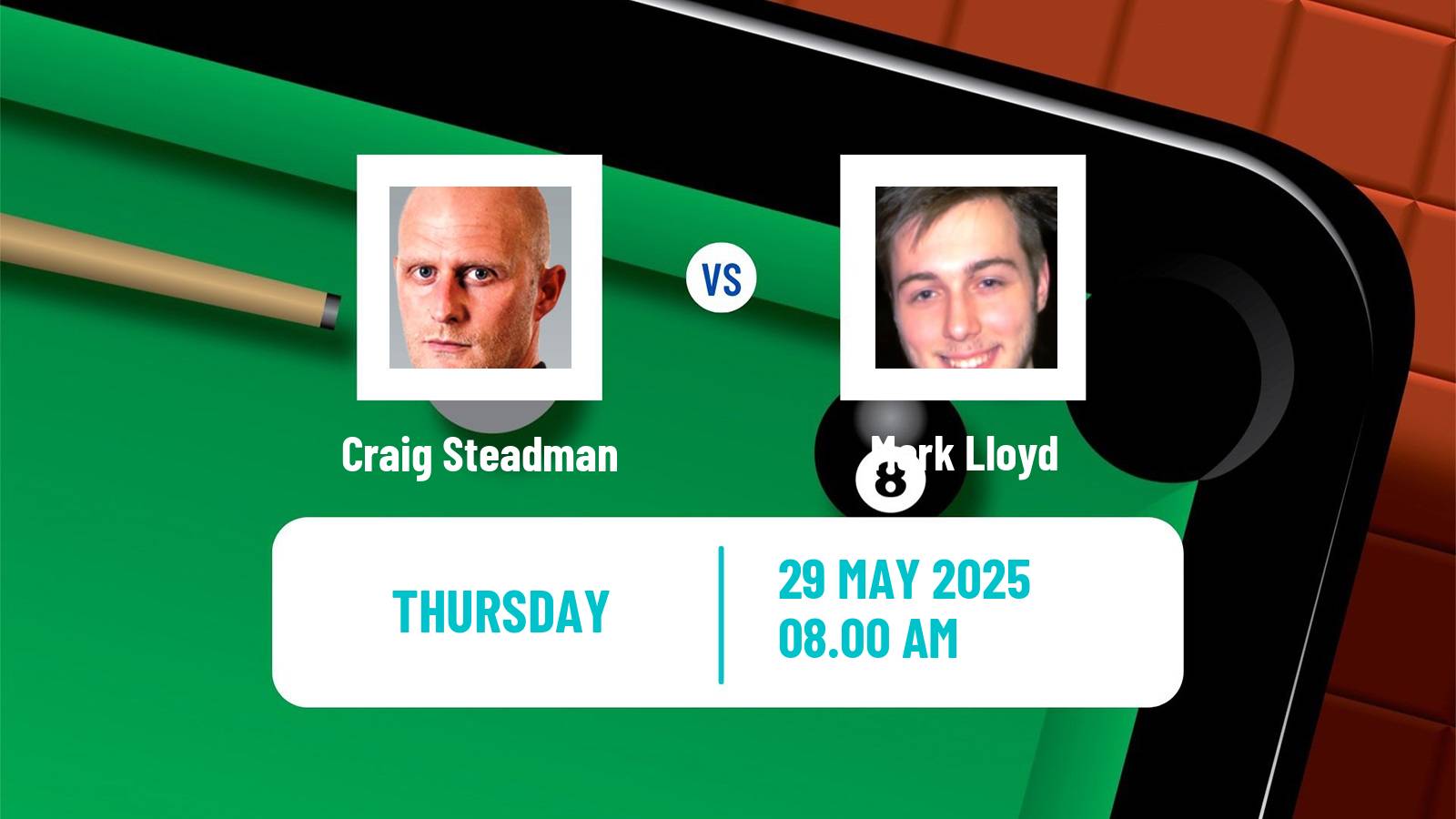Snooker Qualifying School 2 Craig Steadman - Mark Lloyd