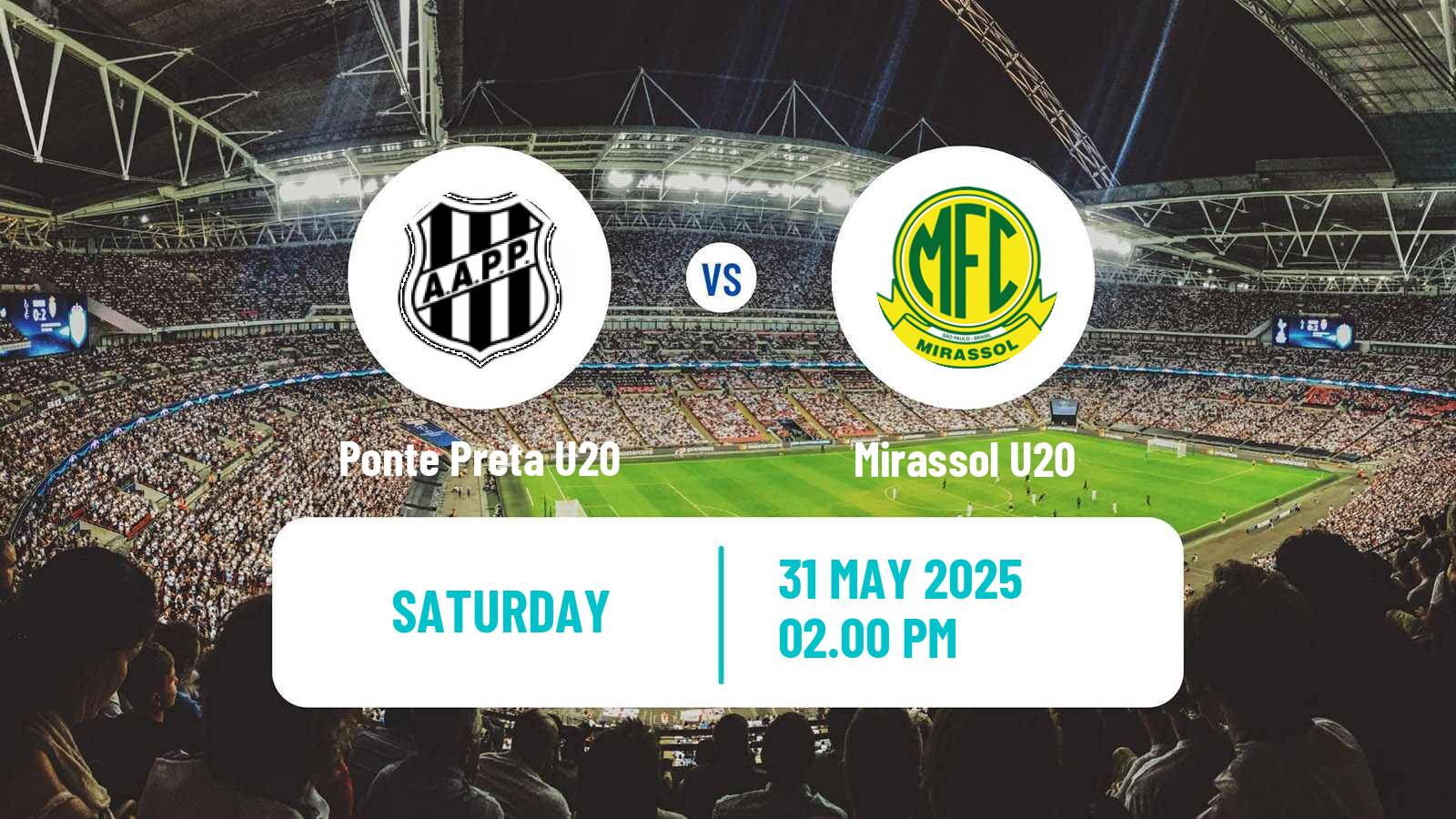 Soccer Brazilian Paulista U20 Ponte Preta U20 - Mirassol U20