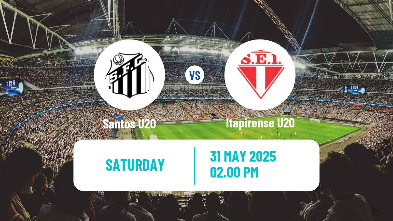 Soccer Brazilian Paulista U20 Santos U20 - Itapirense U20
