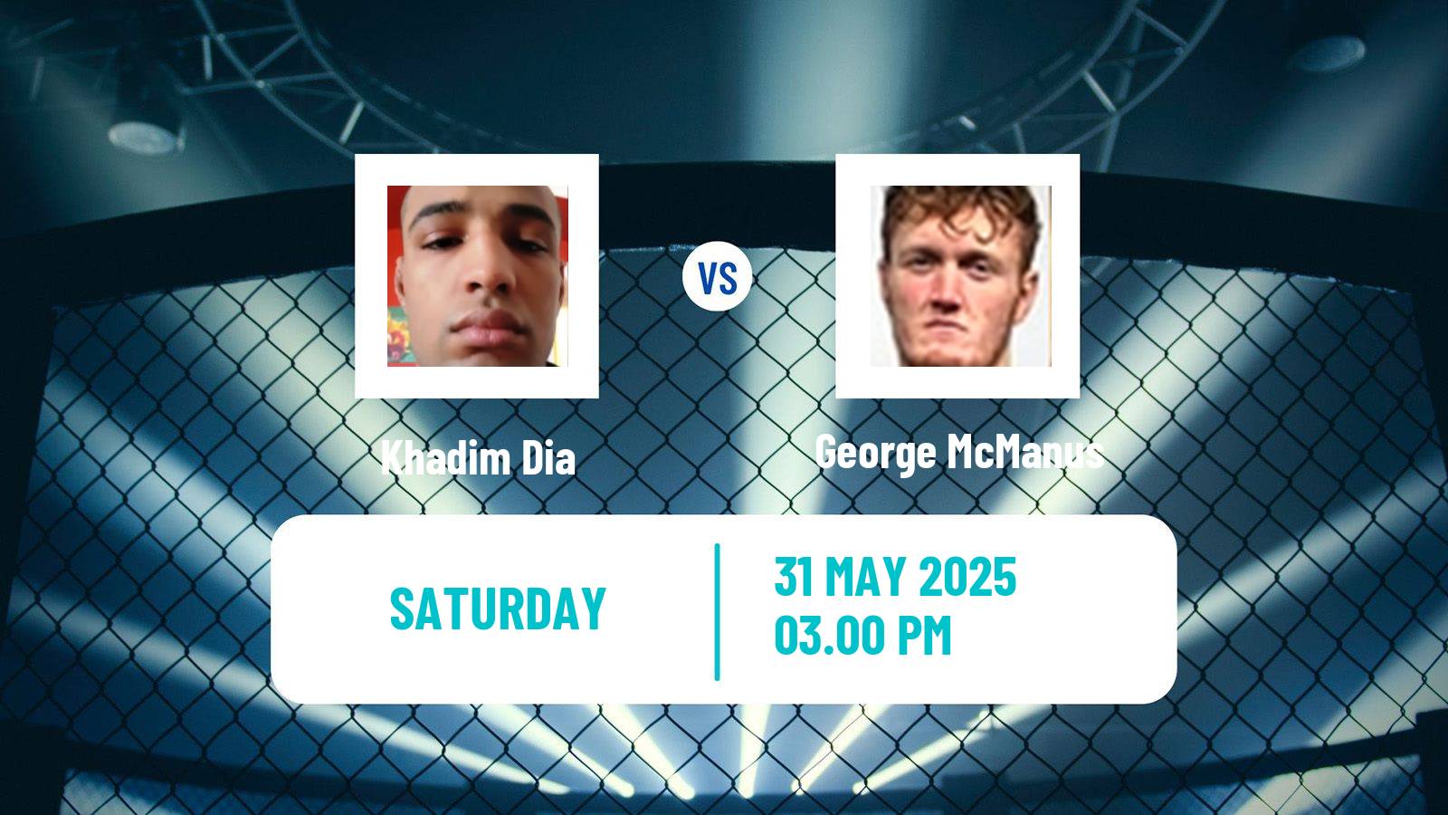 MMA Welterweight Cage Warriors Men Khadim Dia - George McManus