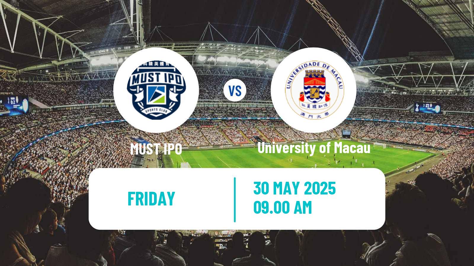 Soccer Macao Elite League MUST IPO - University of Macau