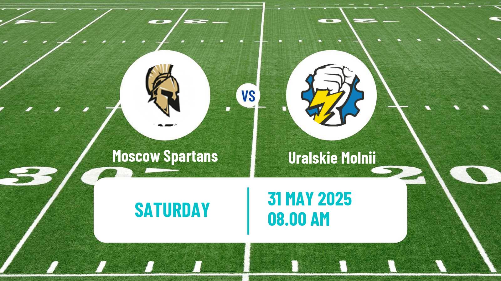 American football Russian Superleague American Football Moscow Spartans - Uralskie Molnii