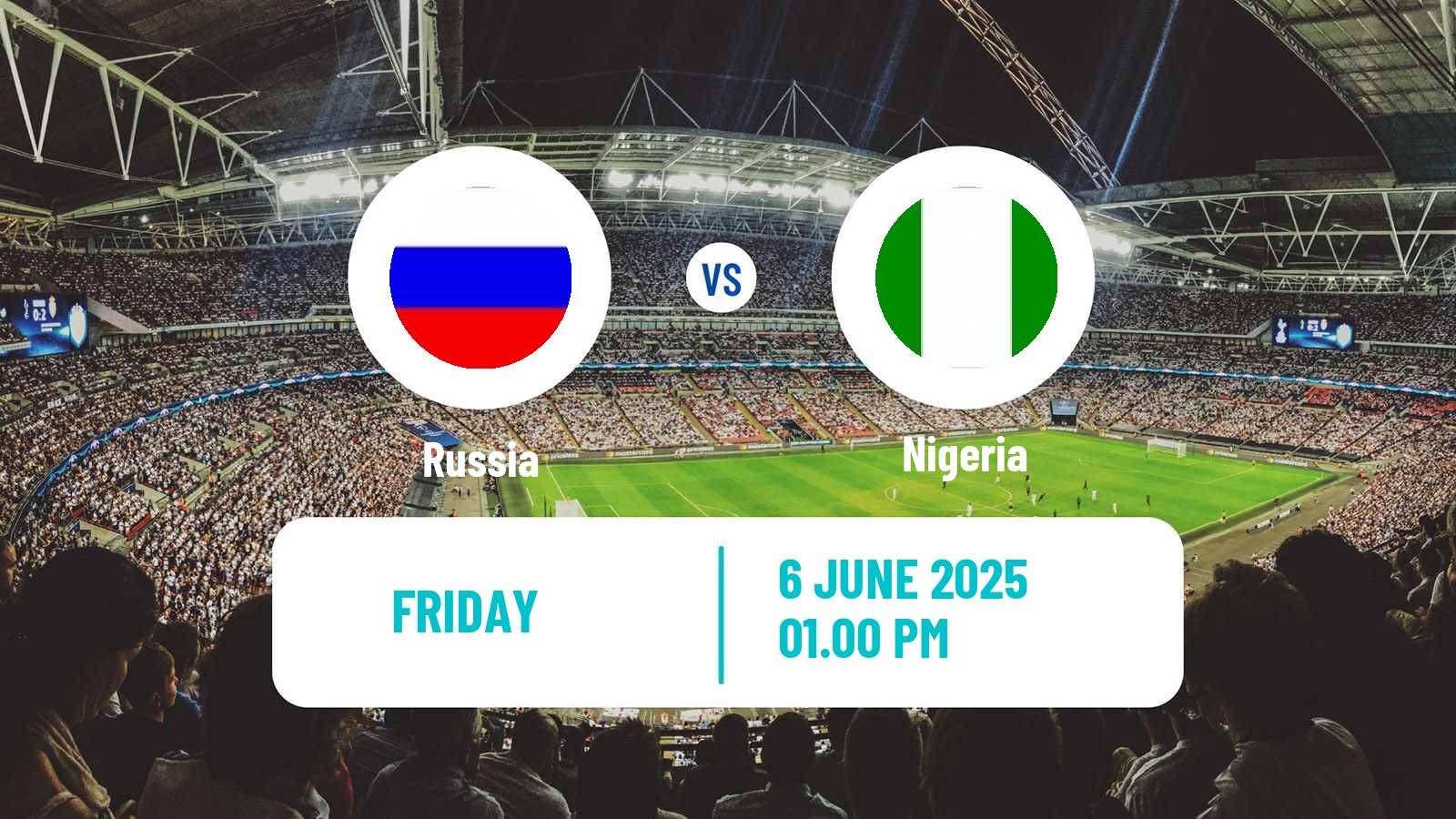 Soccer Friendly Russia - Nigeria